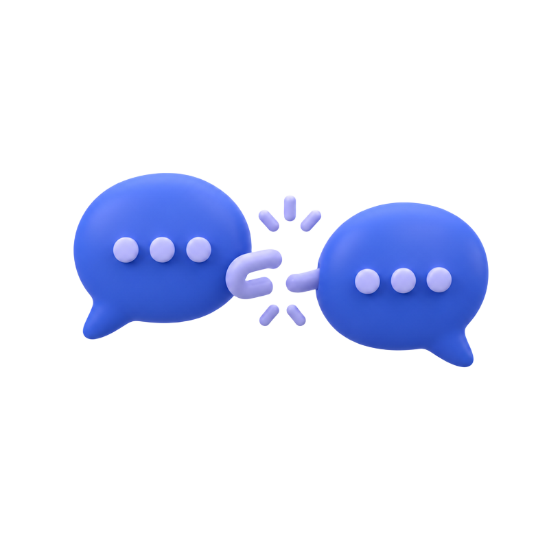 Clay-style conversation bubbles